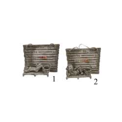 Thermomètre de sauna en céramique - petit récipient pour les parfums 