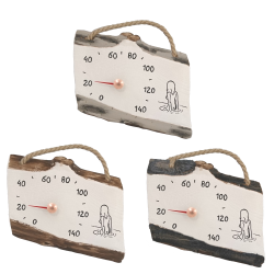 Thermomètre de sauna en céramique - fille dans l'eau 