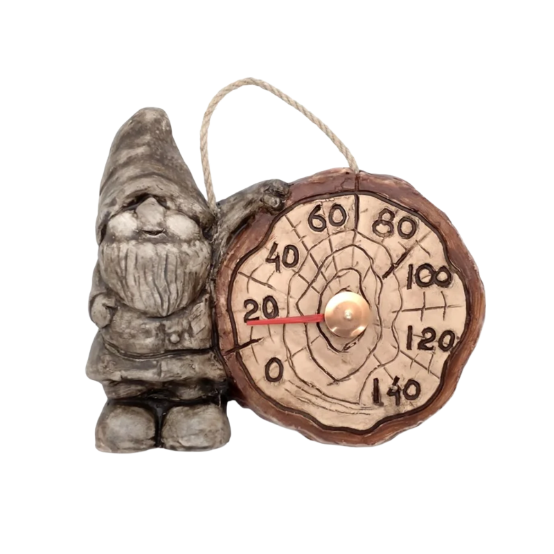 Thermomètre de sauna en céramique - gnome