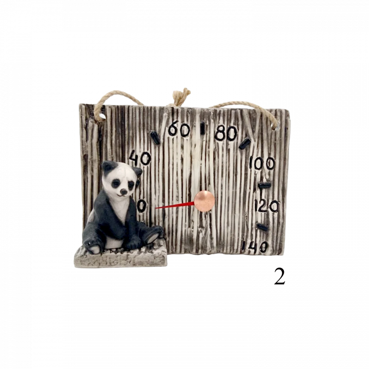 Thermomètre de sauna en céramique - panda, 2