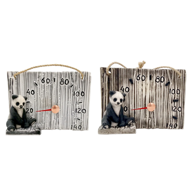 Thermomètre de sauna en céramique - panda