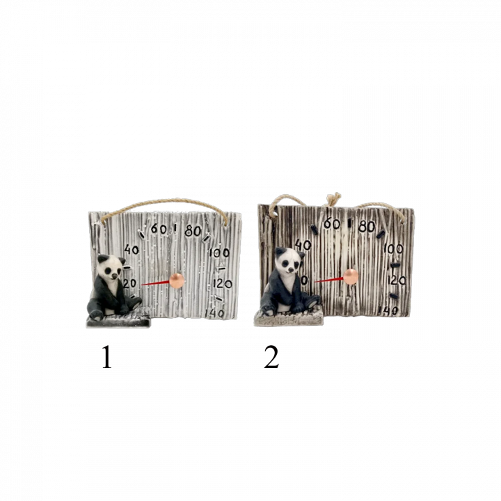 Thermomètre de sauna en céramique - panda, 2