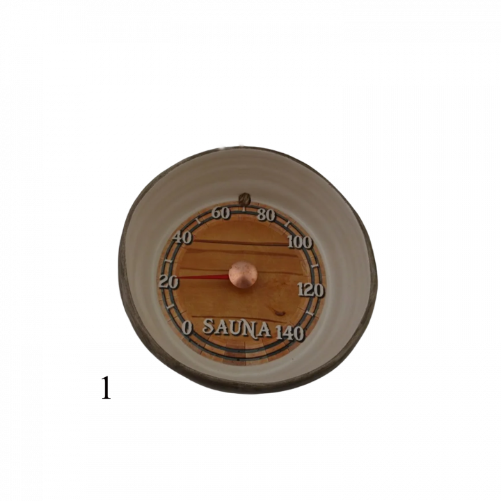 Thermomètre de sauna en céramique - cylindrique, 1