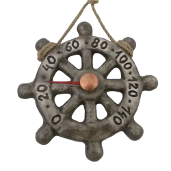 Thermomètre de sauna en céramique - roue 