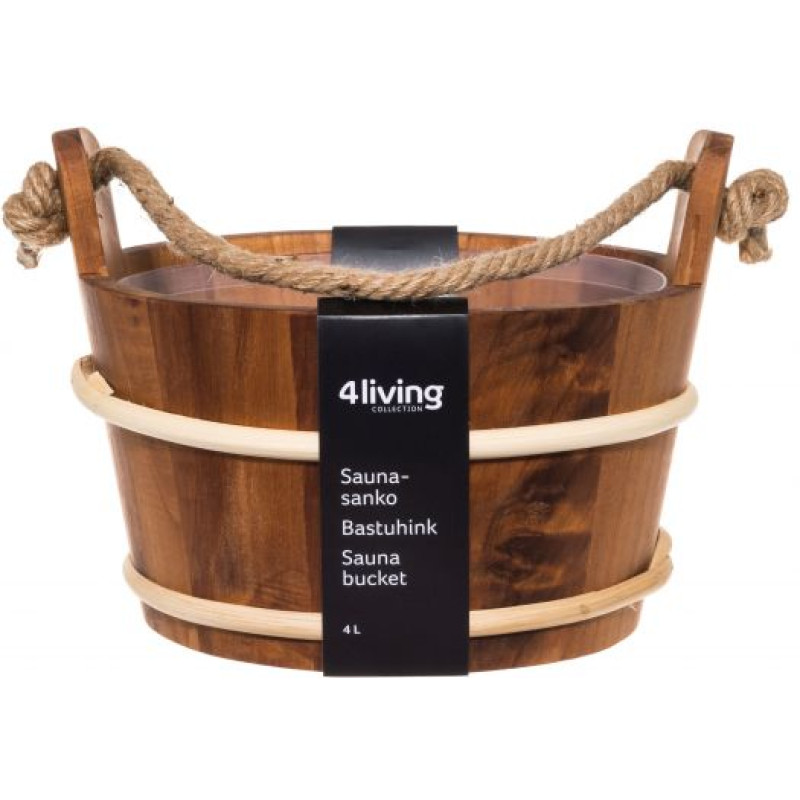 Seau en aulne avec insert en plastique