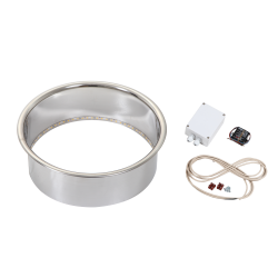 Bride d'encastrement HARVIA Cilindro HPC2L, éclairée  Bride d'encastrement HARVIA Cilindro HPC2L, éclairée