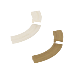 Bride d'encastrement - pour radiateur d'angle SAWOTEC Tower, en bois 