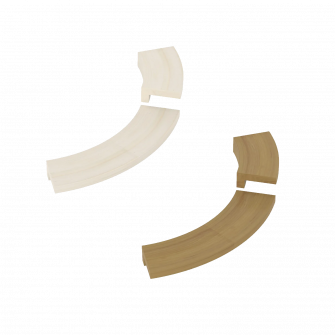 Bride d'encastrement - pour radiateur d'angle SAWOTEC Tower, en bois