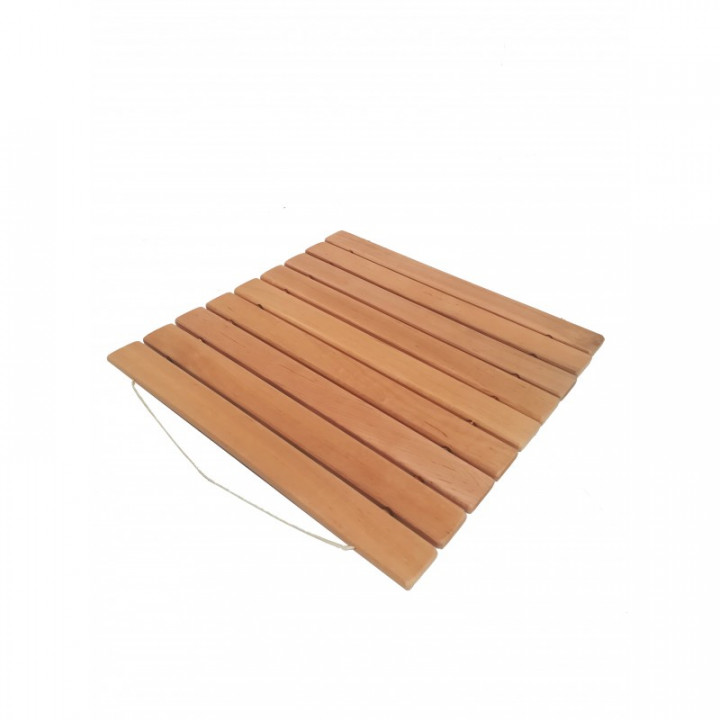 Tapis en bois, aulne 40x40 cm