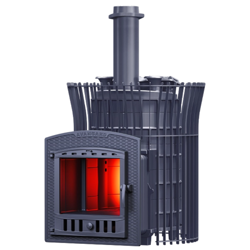 Poêle à bois pour sauna GEFEST - Avangard ZK Uragan 25 (P2) avec grille tulipe