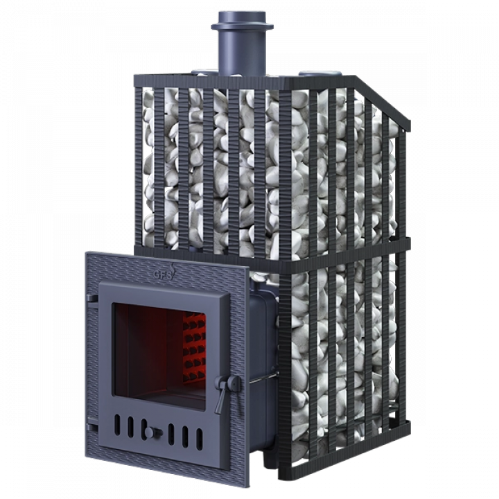 Poêle à bois pour sauna GEFEST - GFS ZK Uragan 18 (M) avec grille