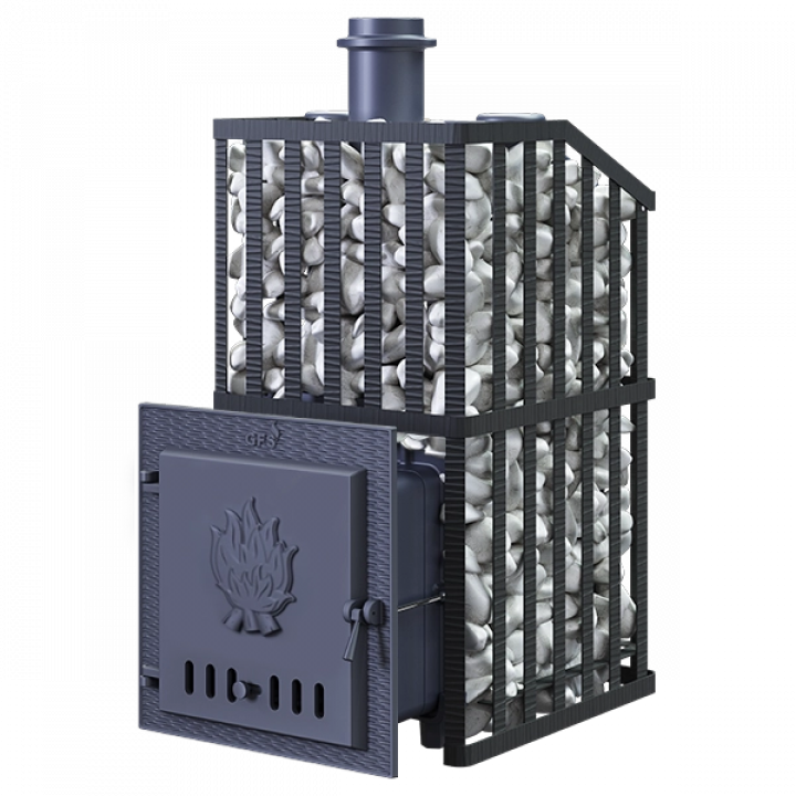 Poêle à bois pour sauna GEFEST - GFS ZK Uragan 18 po avec grille