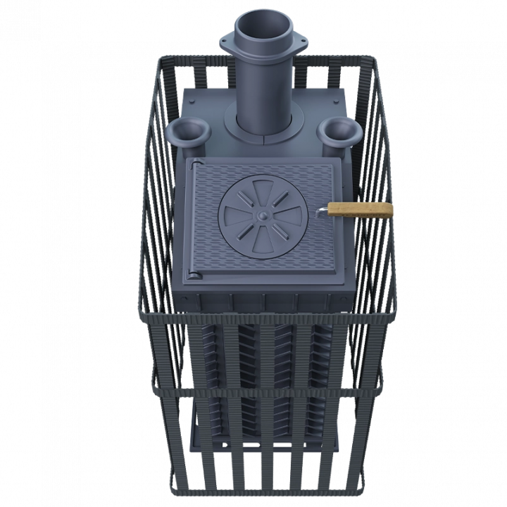 Poêle à bois pour sauna GEFEST - GFS ZK Uragan 18 po avec grille