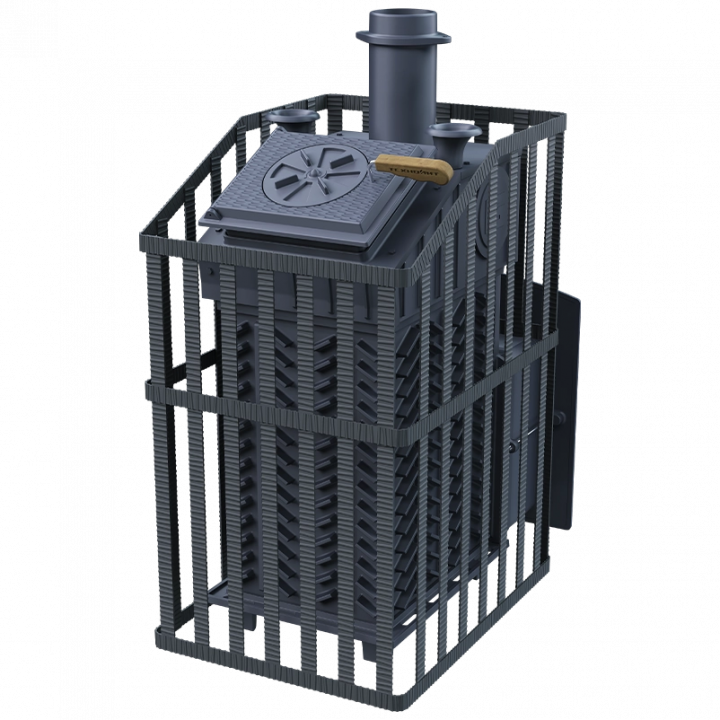 Poêle à bois pour sauna GEFEST - GFS ZK Uragan 45 (M) avec grille