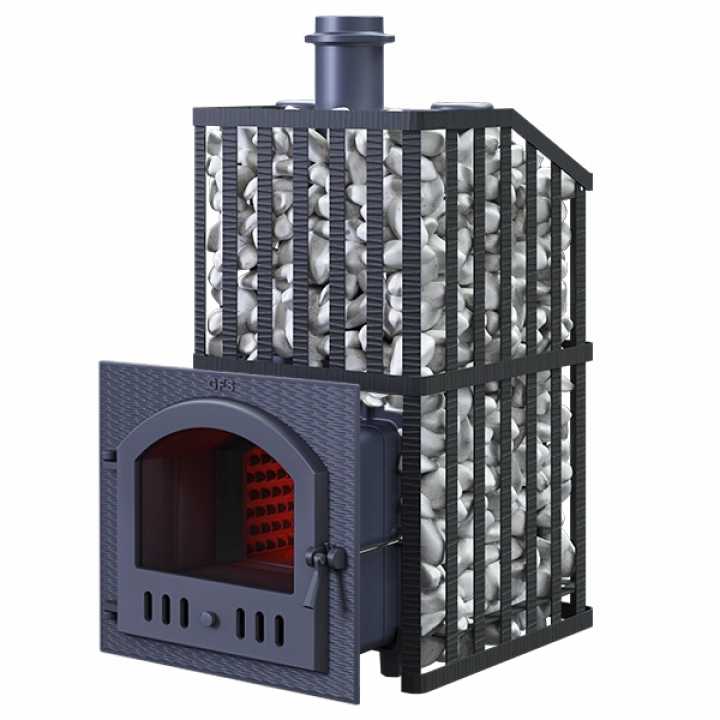 Poêle à bois pour sauna GEFEST - GFS ZK Uragan 45 (M) avec grille