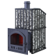Poêle à bois pour sauna GEFEST - GFS ZK Uragan 45 (M) avec grille