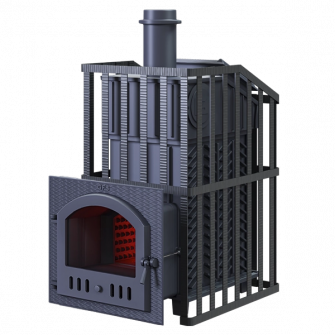 Poêle à bois pour sauna GEFEST - GFS ZK Uragan 45 (M) avec grille