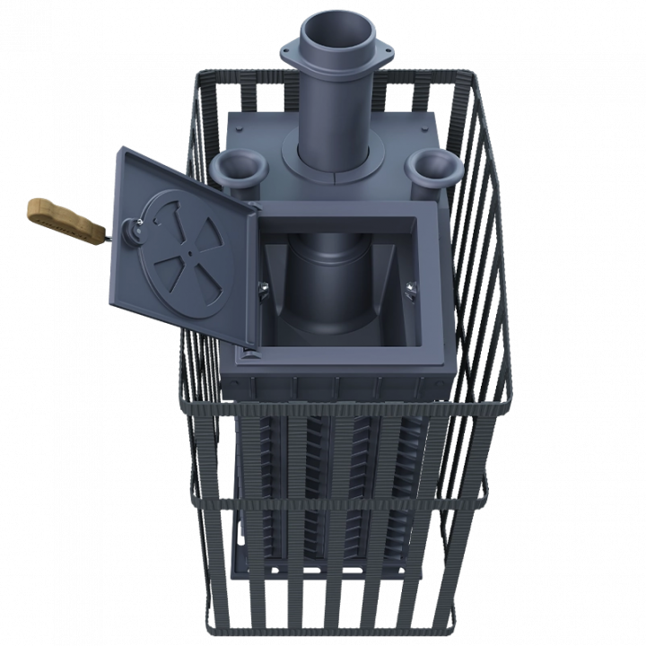 Poêle à bois pour sauna GEFEST - GFS ZK Uragan 45 (M) avec grille