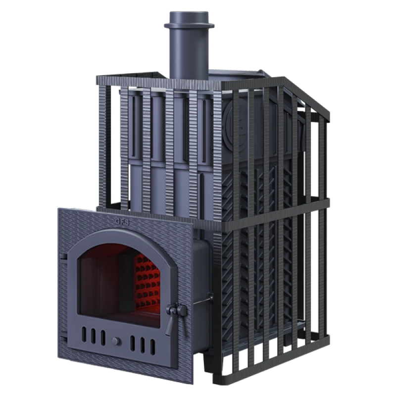 Poêle à bois pour sauna GEFEST - GFS ZK Uragan 45 (M) avec grille