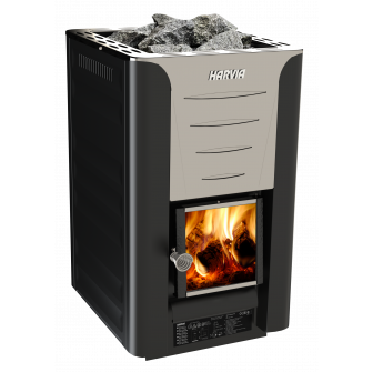 Poêle à bois pour sauna - HARVIA 20 PRO BimSchV2, noir