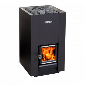 Poêle à bois pour sauna - HARVIA Linear 22 BimSchV2, noir