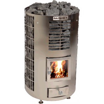 Poêle à bois pour sauna MONDEX KLAPI, acier inoxydable