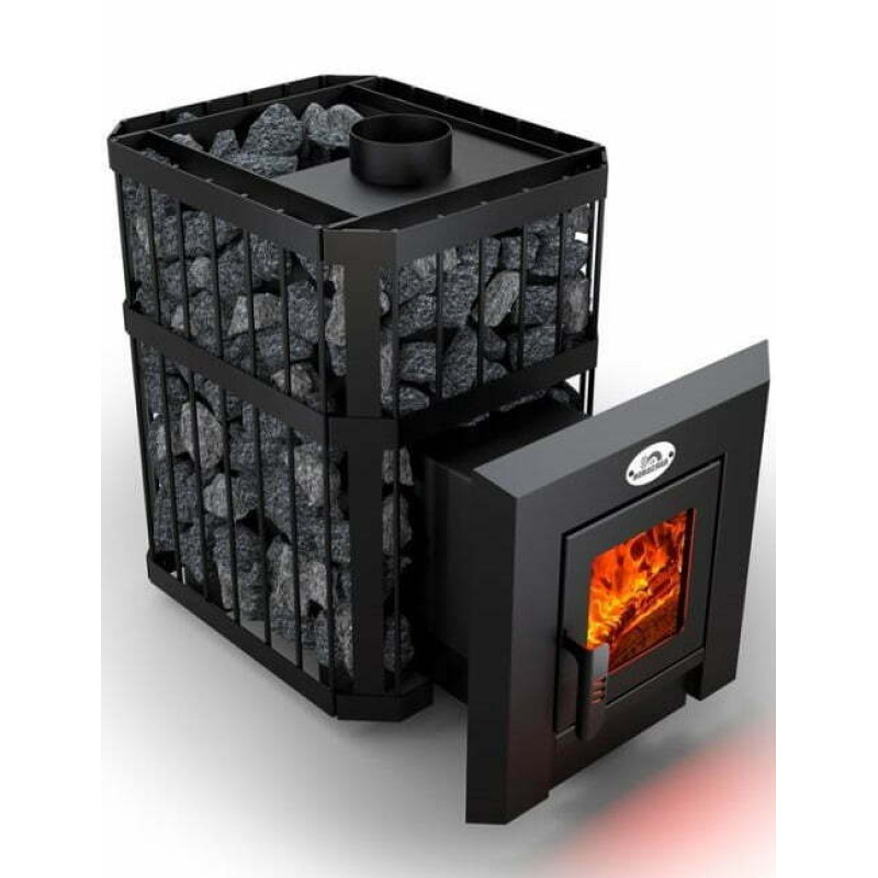 Poêle à bois pour sauna - NOVA KLASSIK 26 avec réseau, portes vitrées