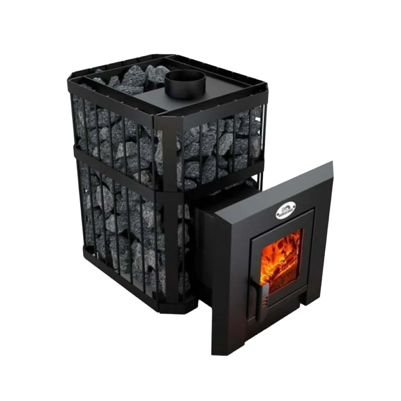 Poêle à bois pour sauna - NOVA KLASSIK 26 avec réseau, portes vitrées