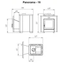 Poêle à bois pour sauna - NOVA PANORAMA 18 - 2