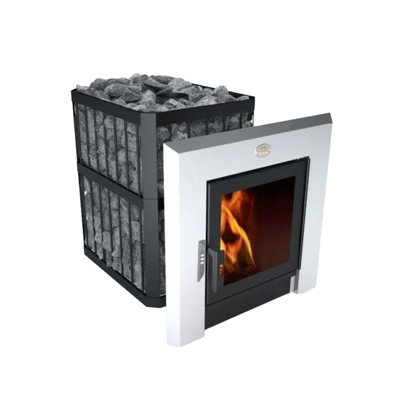 Poêle pour sauna à bois - NOVA PANORAMA 18 avec réseau