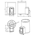 Poêle à bois pour sauna - STOVEMAN 13R-LS - 2