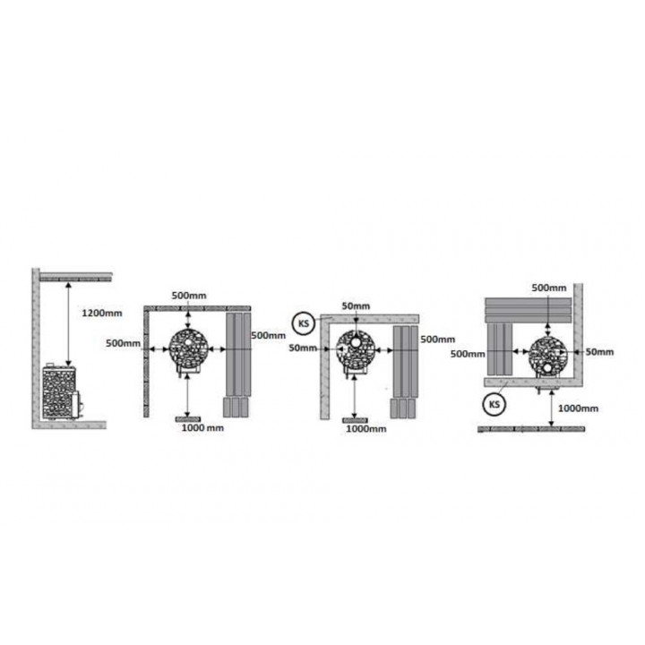 Poêle à bois pour sauna - STOVEMAN CROWN 20R
