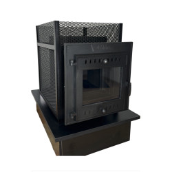 Poêle à bois pour sauna - SUMMIT Mont Blanc ouvert  Poêle à bois pour sauna - SUMMIT Mont Blanc ouvert