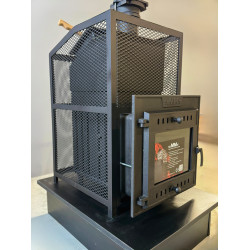 Poêle à bois pour sauna - SUMMIT Mont Blanc avec réseau classique  Poêle à bois pour sauna - SUMMIT Mont Blanc avec réseau classique