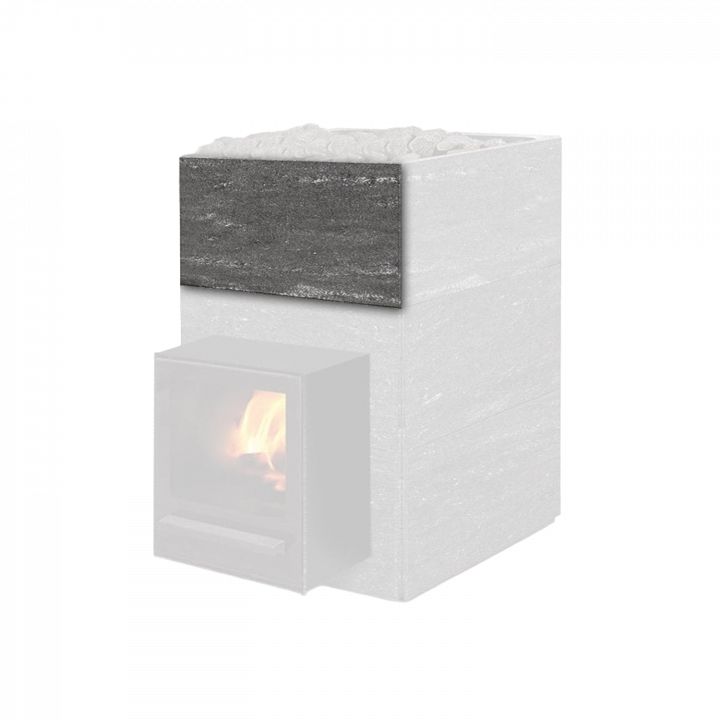 Poêle à bois pour sauna - TULIKIVI KINOS 20 NOBILE, couche de pierre supplémentaire pour le portail
