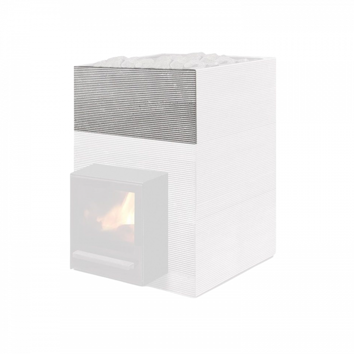 Poêle à bois pour sauna - TULIKIVI KINOS 20 RIGATA, couche de pierre supplémentaire pour le portail
