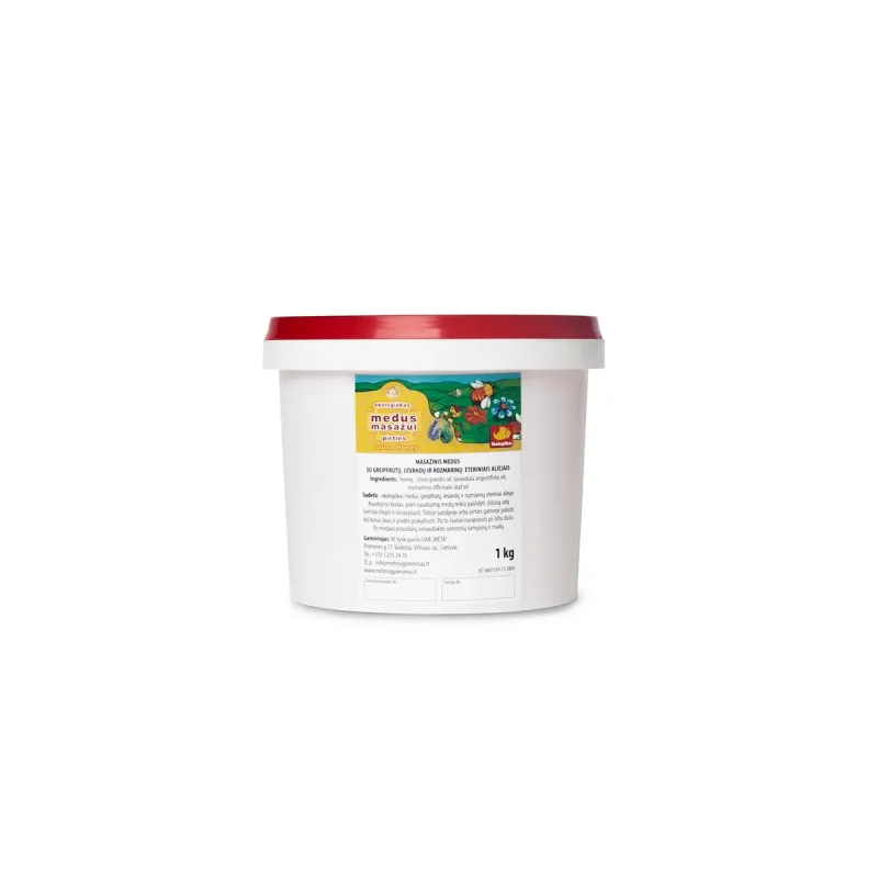 MIEL DE MASSAGE régénérant aux huiles essentielles de pamplemousse, lavande, romarin, 1 kg