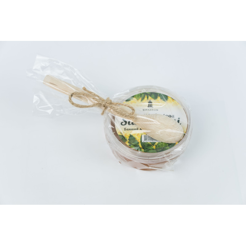 Miel de sauna à l'extrait de menthe poivrée et sel, 200g
