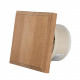 Ventilateur de sauna MM-S avec clapet anti-retour et finition bois de forme carrée d/100mm