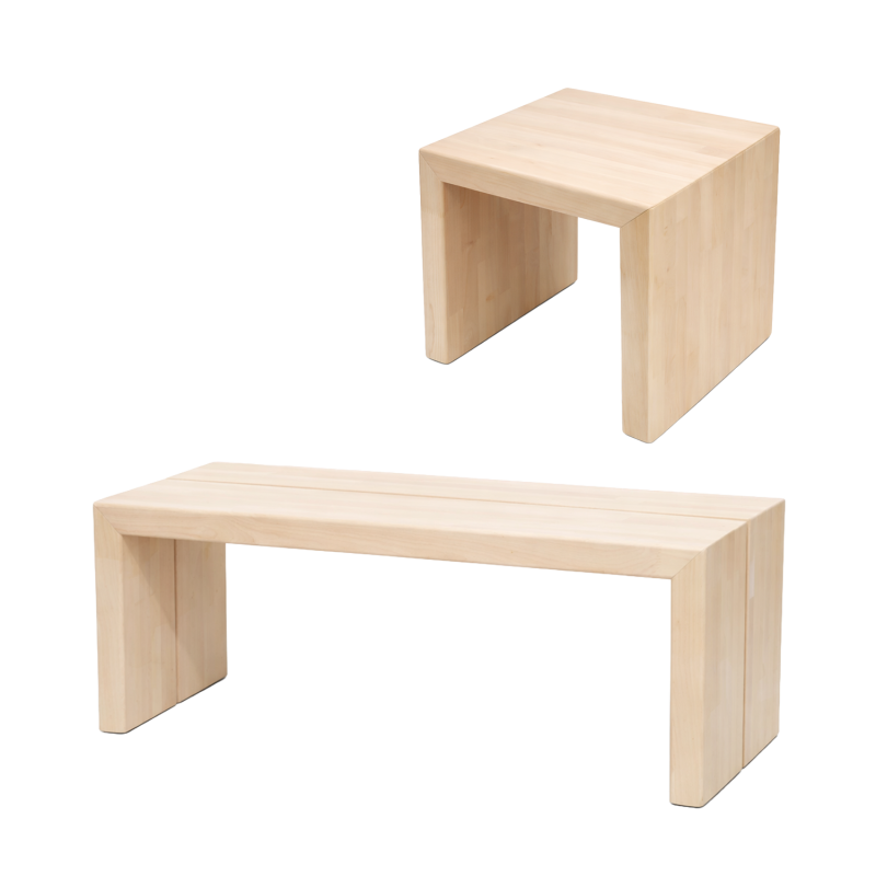 Banc de sauna MODÈLE 5, aulne