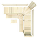 Banc de sauna modulaire PREMIUM, Aspen - 9