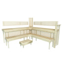 Banc de sauna modulaire PREMIUM, Aspen - 2
