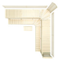 Banc de sauna modulaire PREMIUM, Aspen - 6