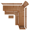 Banc de sauna modulaire PREMIUM, Thermo tremble - 5