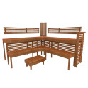 Banc de sauna modulaire PREMIUM, Thermo tremble - 4