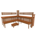 Banc de sauna modulaire PREMIUM, Thermo tremble - 13