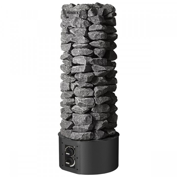 Poêle de sauna électrique - MONDEX RAKKA 6,6 kW, panneau de commande intégré