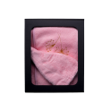 Coffret cadeau pour ELLE. Bonnet et tablier de sauna pour femme - ROSE - 0