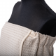 Coffret cadeau pour ELLE. Bonnet et tablier de sauna femme - LIN, brodé M-L