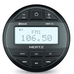 Centre musical HMR 10D, sans haut-parleurs, étanche, noir 